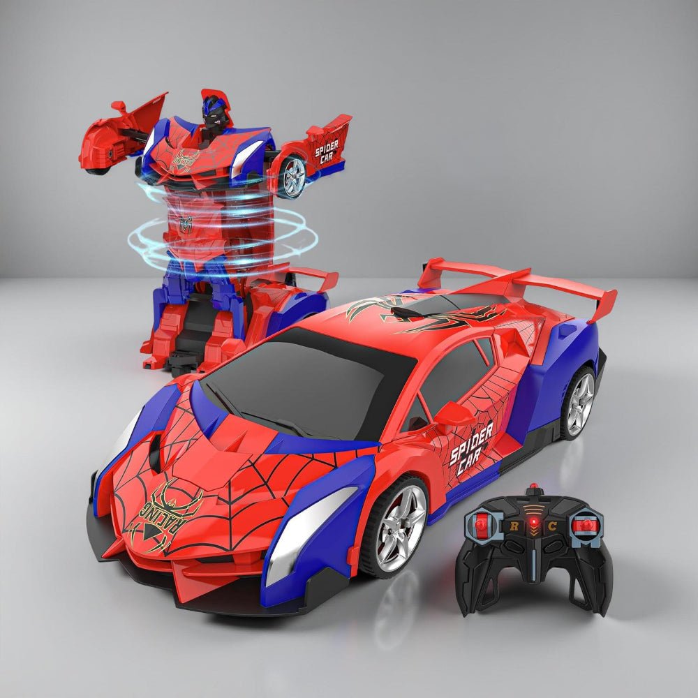 RC Car Kids Toy Transforming Robot Remote Control Vehicle Model - Luxyecs