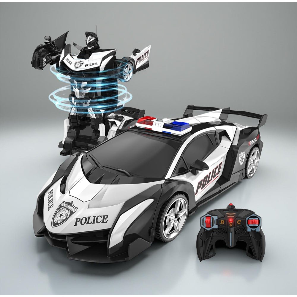 RC Car Kids Toy Transforming Robot Remote Control Vehicle Model - Luxyecs