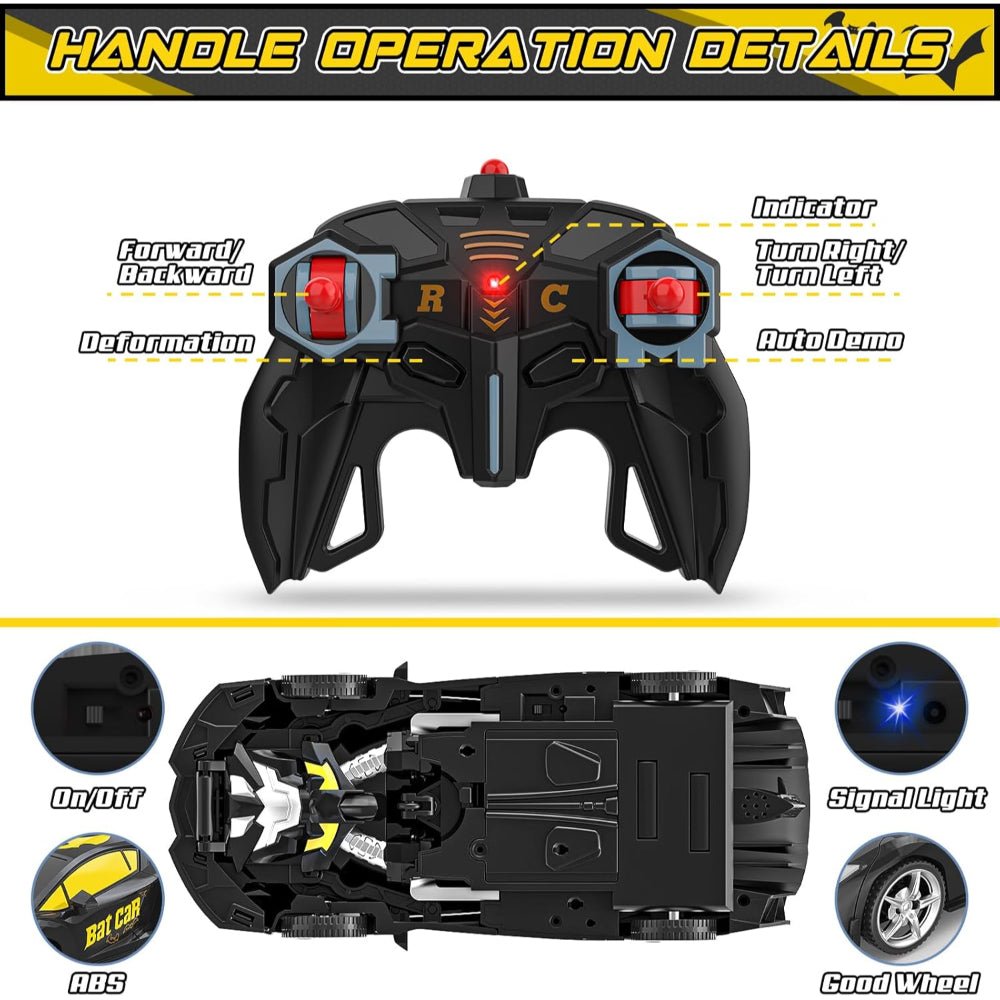 RC Car Kids Toy Transforming Robot Remote Control Vehicle Model - Luxyecs
