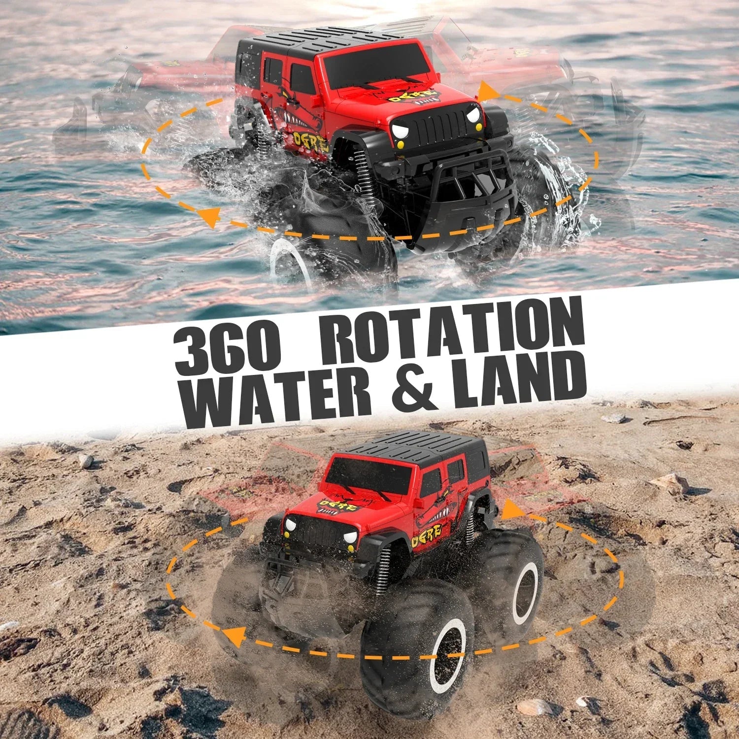Remote Control Truck | All Terrain Stunt Vehicle - Luxyecs