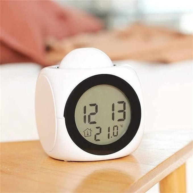 Spherical Projector Alarm Clock | Digital Display with LCD Screen