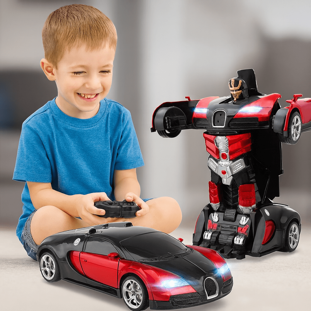 Robot Kids Car Toy | Transforming Kids Playset - Luxyecs