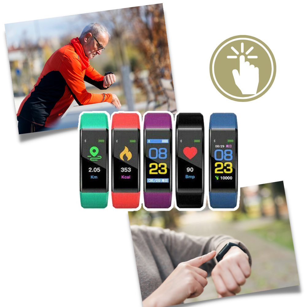 Unisex Fitness Smartwatch | Step Counter and Heart Rate Monitor
