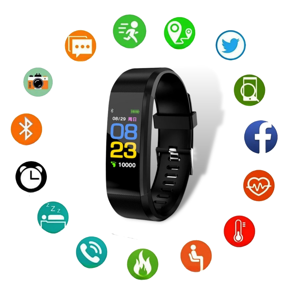Unisex Fitness Smartwatch | Step Counter and Heart Rate Monitor