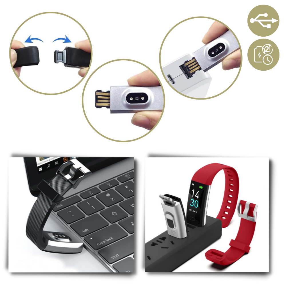 Unisex Fitness Smartwatch | Step Counter and Heart Rate Monitor