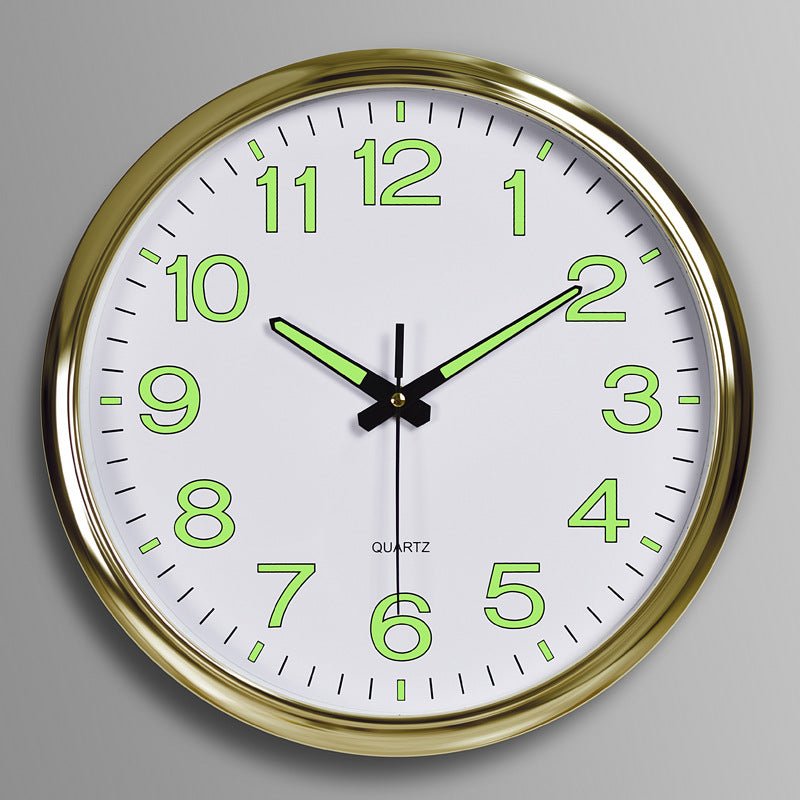Silent Classroom wall clock with LED light - Luxyecs