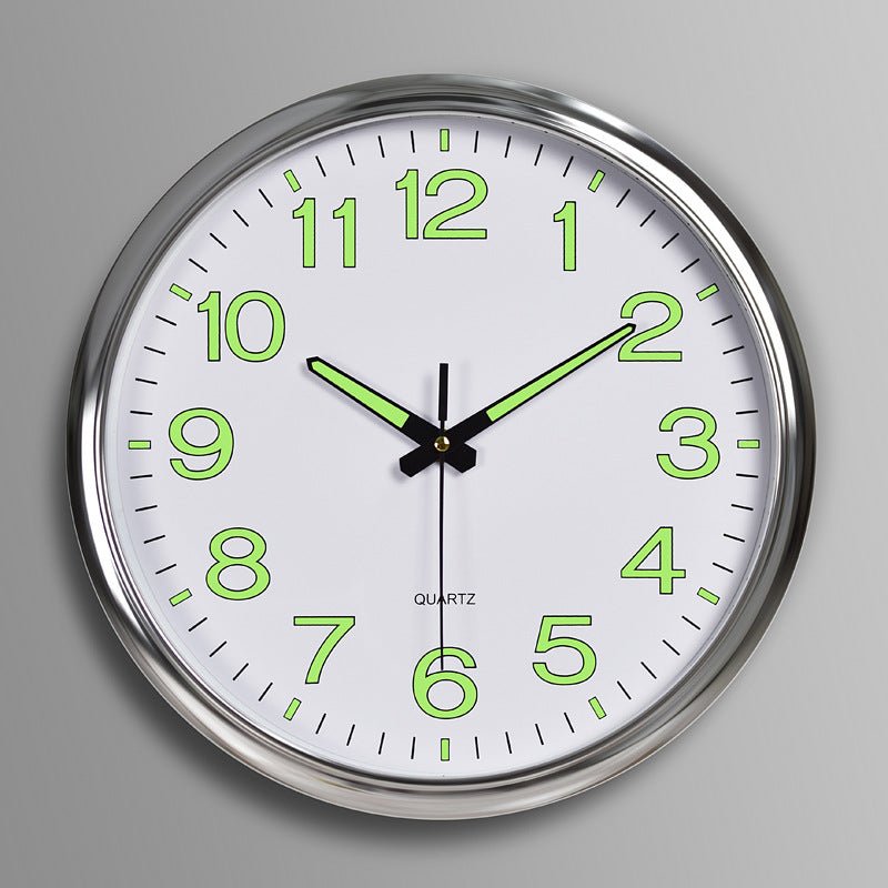 Silent Classroom wall clock with LED light - Luxyecs