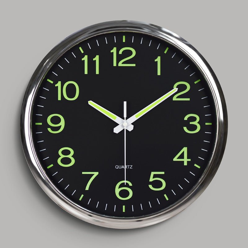 Silent Classroom wall clock with LED light - Luxyecs