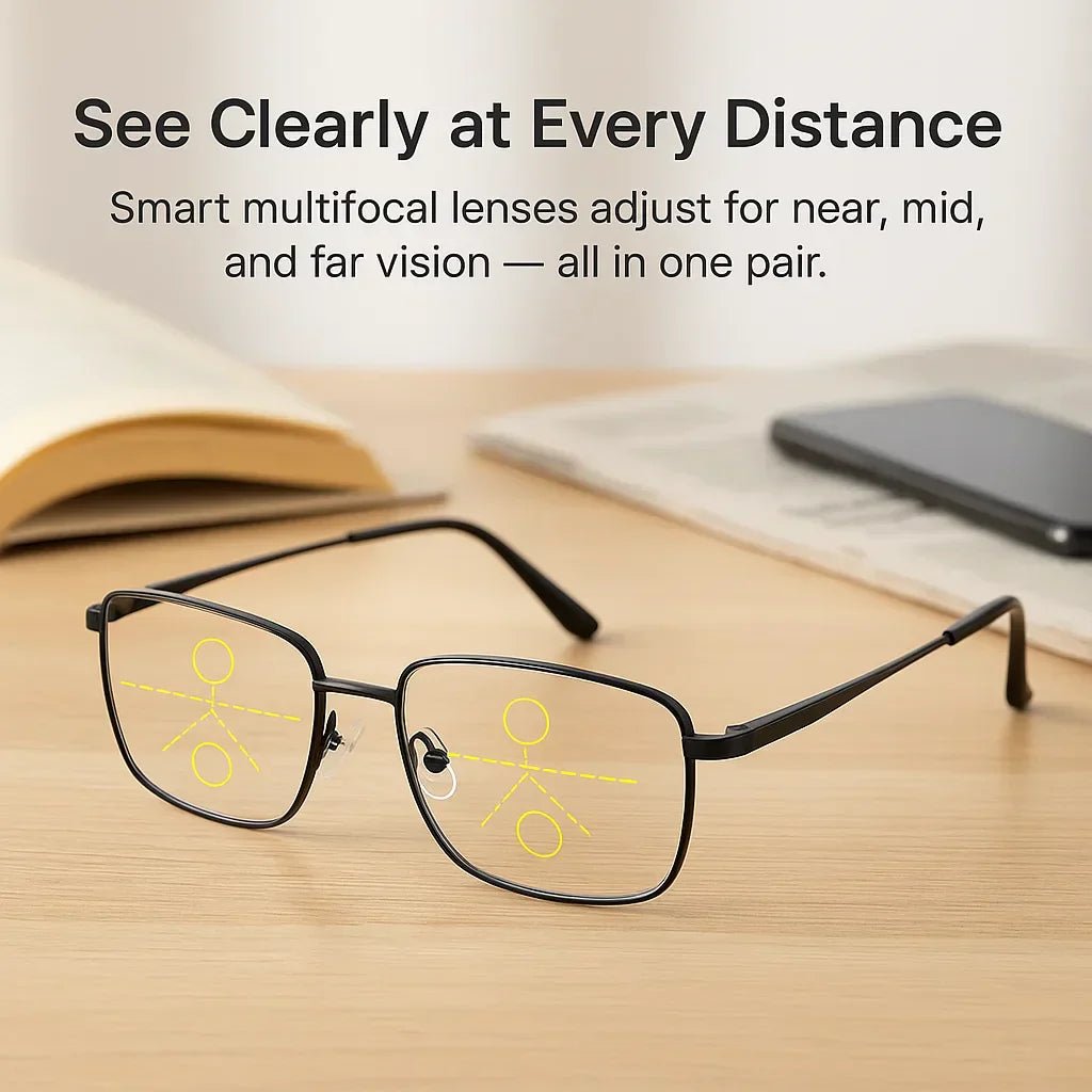 Smart Reading Glasses | Auto Focus Vision Glasses - Luxyecs
