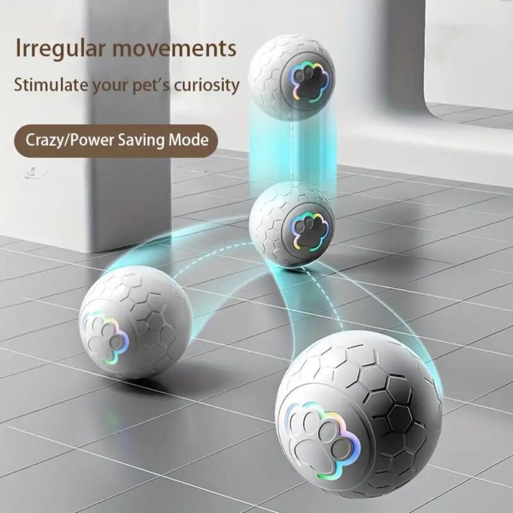 Rechargeable Dog Toy Ball | Motion-Activated Fun for Pets
