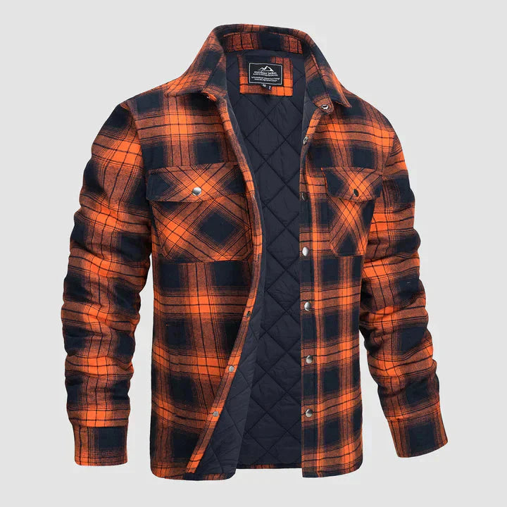 Men’s Checked Shirt Jacket | Casual Button Up Jacket