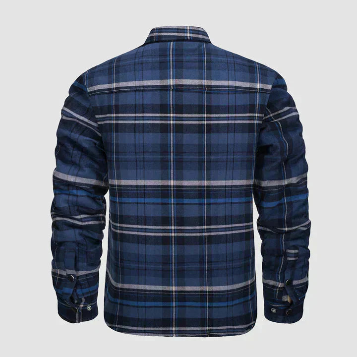 Men’s Checked Shirt Jacket | Casual Button Up Jacket