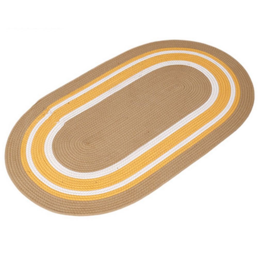 Stylish Rugs | Chic Oval Bohemian Rugs in Elegant Earthy Tones - Luxyecs