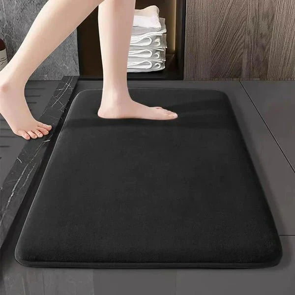 Super Absorbent Velvet Bath Mat | Anti-Slip, Quick-Dry Bathroom Rug