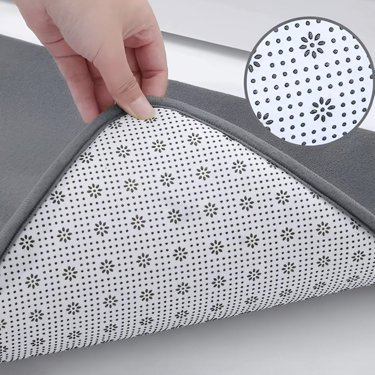 Super Absorbent Velvet Bath Mat | Anti-Slip, Quick-Dry Bathroom Rug