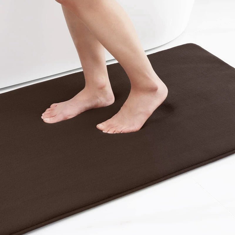 Super Absorbent Velvet Bath Mat | Anti-Slip, Quick-Dry Bathroom Rug