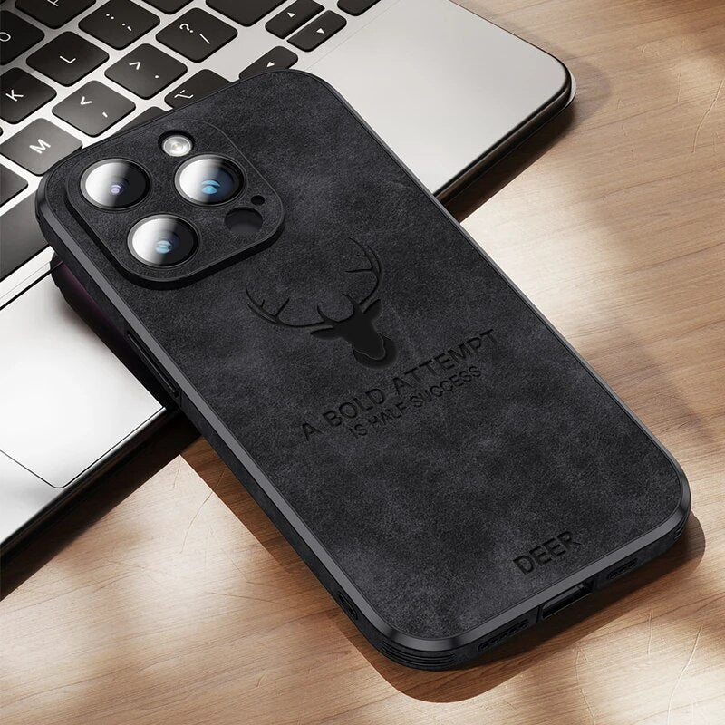 Real Leather iPhone Case | Shockproof, Stylish & Slim Design