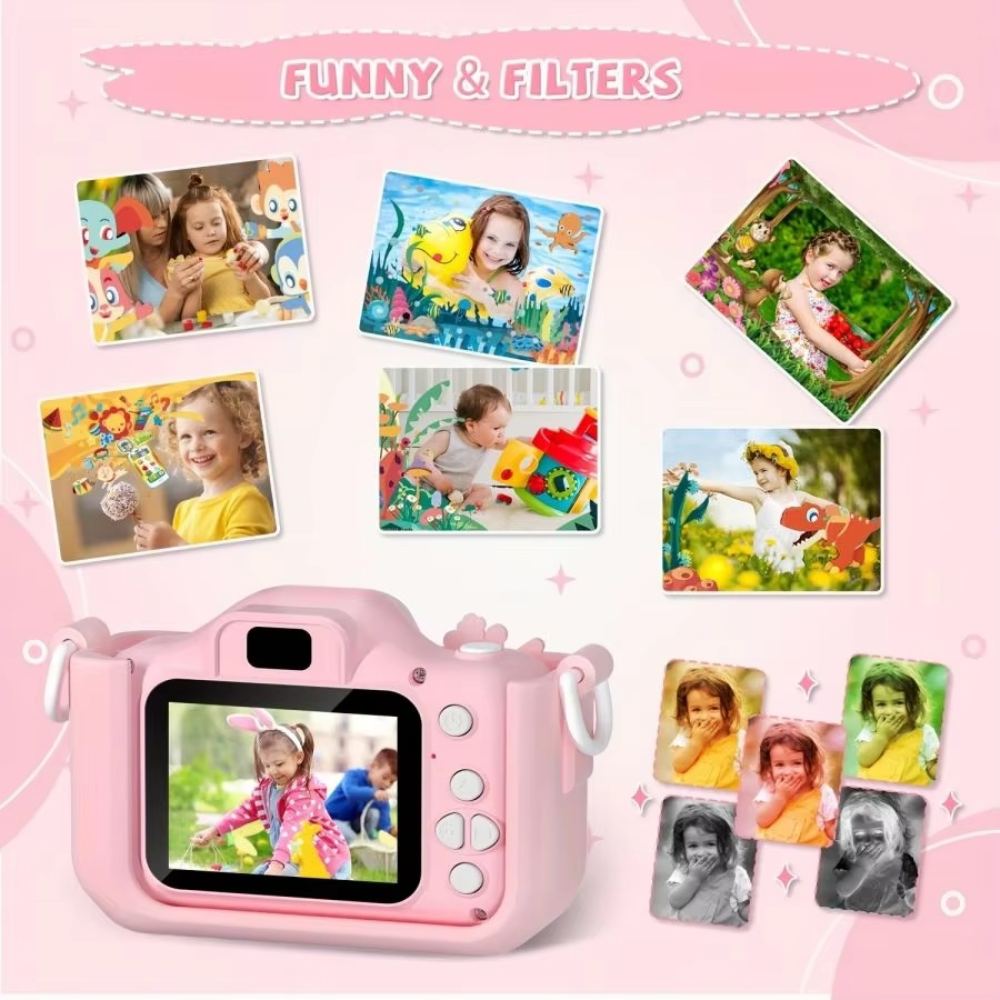 Unicorn HD Kids Camera with 32GB Rechargeable Battery - Capture Awesome Photos and Videos! - Luxyecs