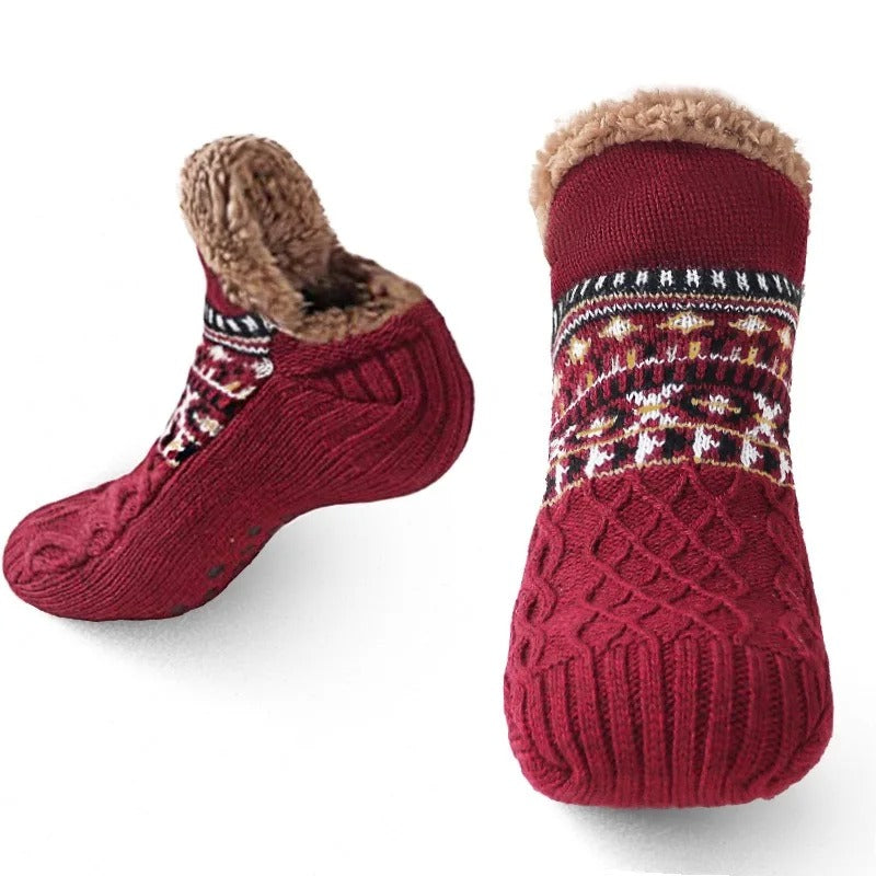 Winter Warm Home Socks | Anti-Slip Indoor Slippers