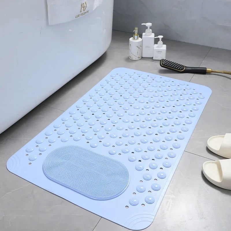 Non-Slip Shower Mat with Foot Scrubber | SafeGrip Bath Mat for Enhanced Safety