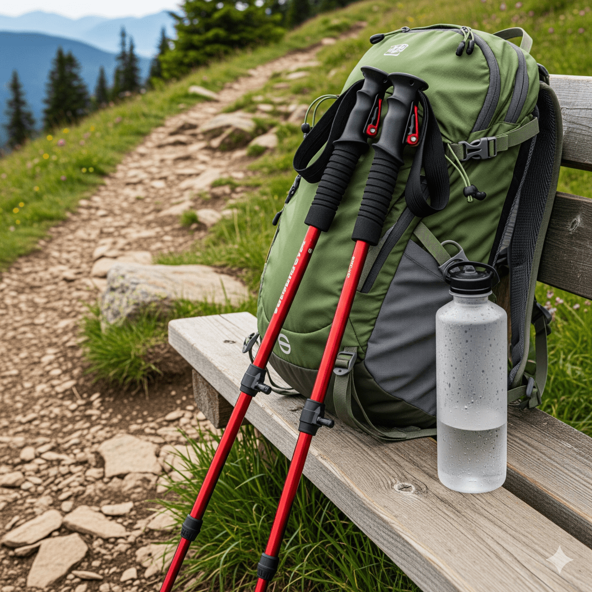 Adjustable Hiking Poles | Lightweight Trekking Sticks