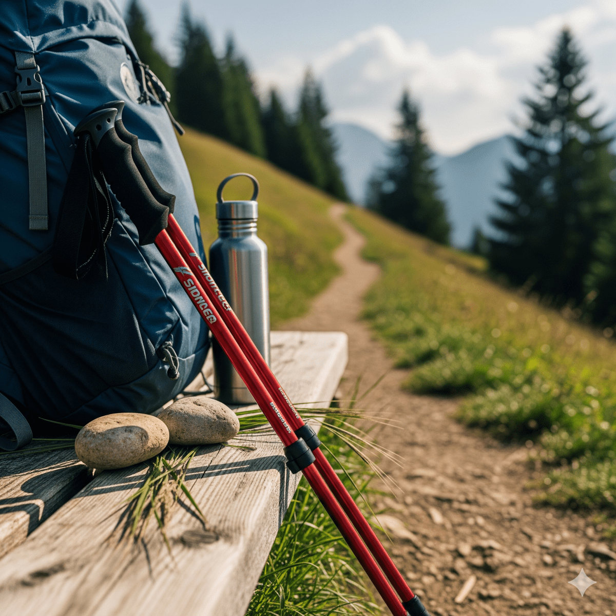Adjustable Hiking Poles | Lightweight Trekking Sticks