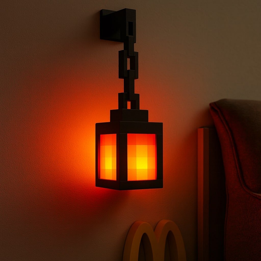 Wall Hanging Minecraft Lamp | Ambient Indoor Lighting - Luxyecs