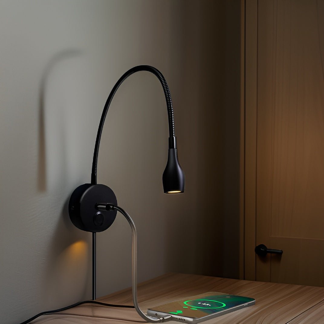 Wall Mounted Bed Light | Modern Reading Lamp - Luxyecs