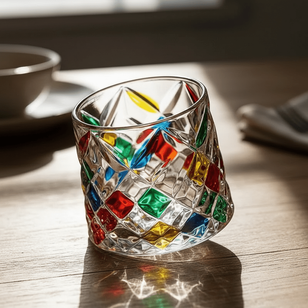 Whisky Glasses | Elegant Crystal Glass with Wooden Coasters - Luxyecs
