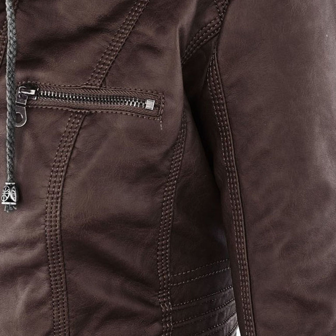 Women’s Casual Jacket | Hooded Zip Front - Luxyecs