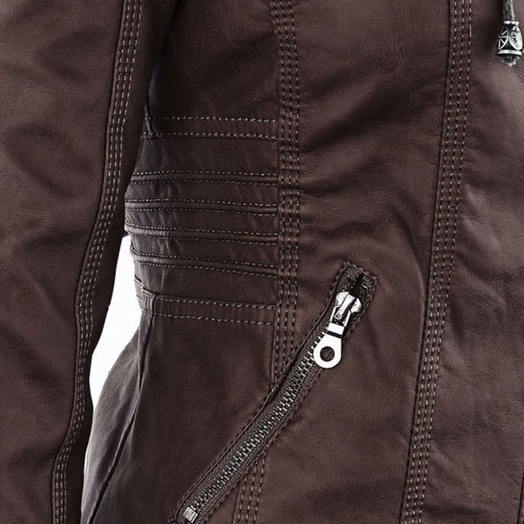 Women’s Casual Jacket | Hooded Zip Front - Luxyecs