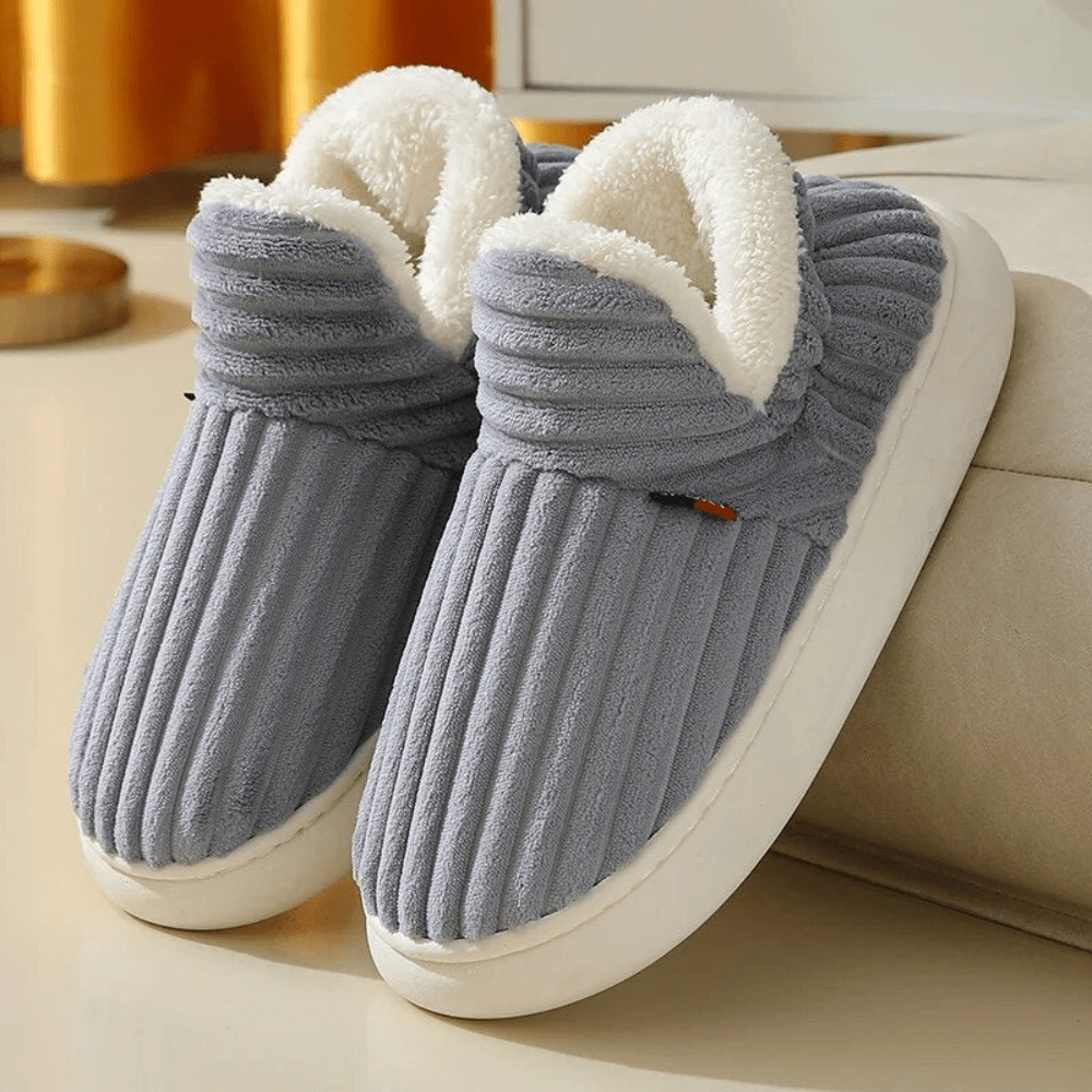 Women's Fur Lined Slippers | Warm - Luxyecs