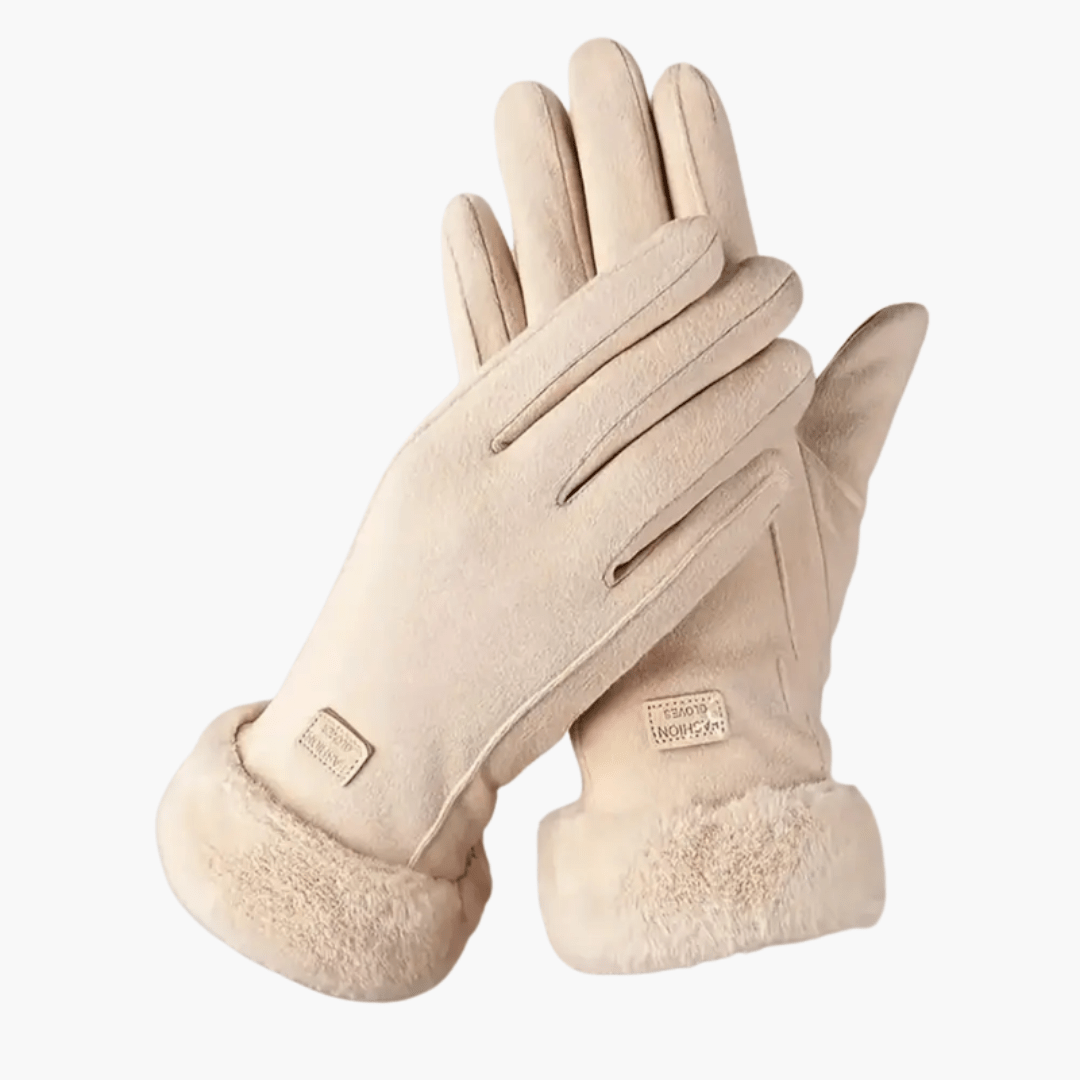 Women’s Gloves with Lined Interior and Folded Cuffs - Luxyecs