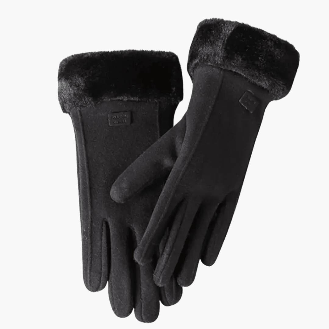 Women’s Gloves with Lined Interior and Folded Cuffs - Luxyecs