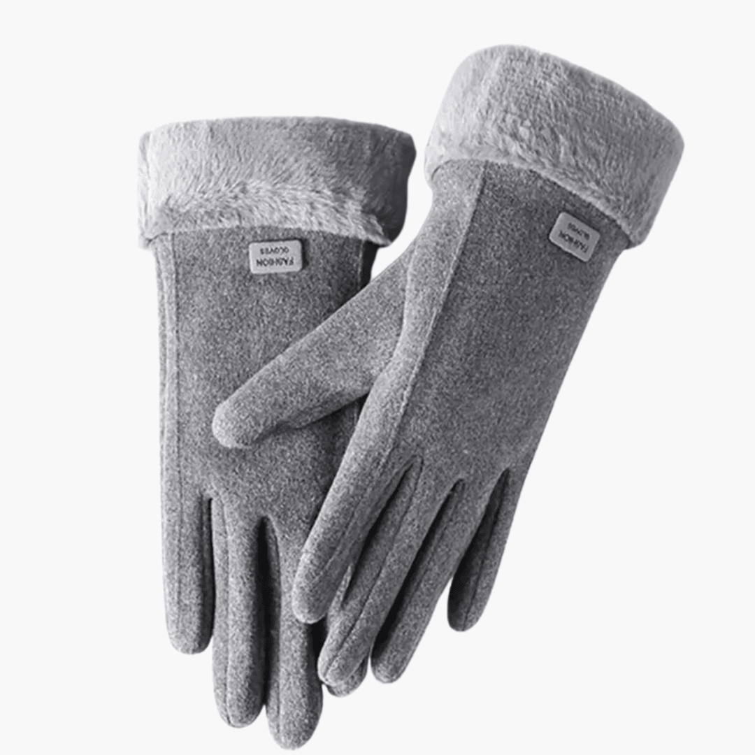 Women’s Gloves with Lined Interior and Folded Cuffs - Luxyecs