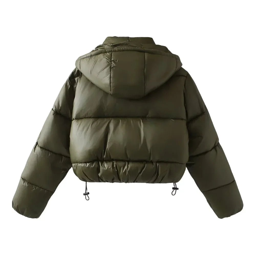 Women’s Puffer Jacket | Seasonal Hooded Look - Luxyecs
