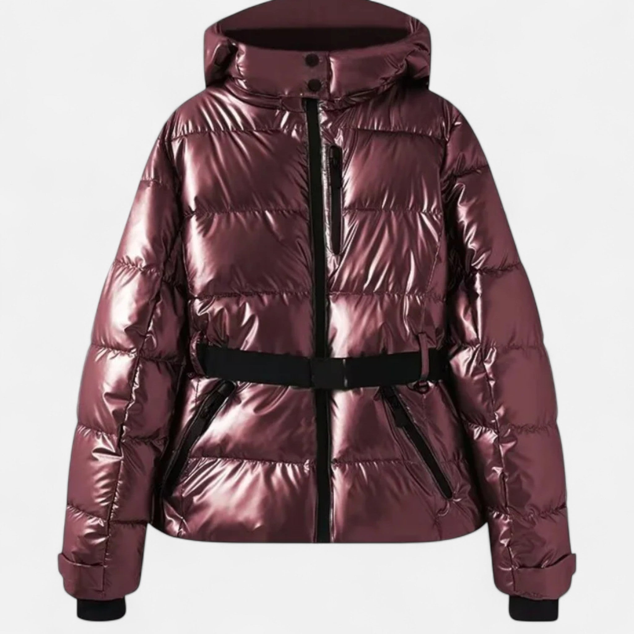 Women’s Puffer Winter Jacket | Belted Warm Design - Luxyecs