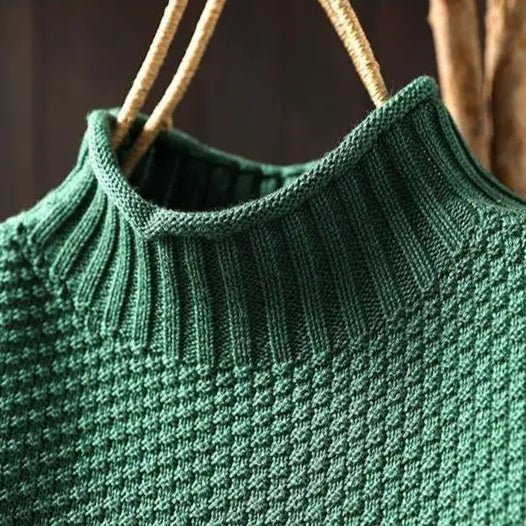 Women’s Pullover | Relaxed Fit Turtleneck Sweater - Luxyecs
