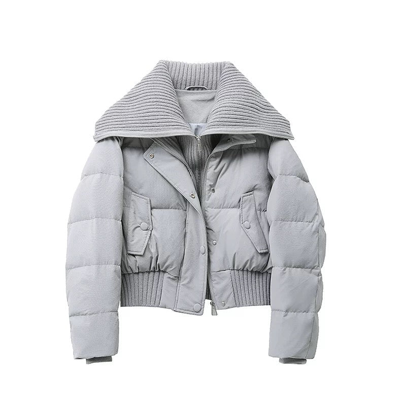 Women’s Quilted Puffer Jacket | Warm - Luxyecs