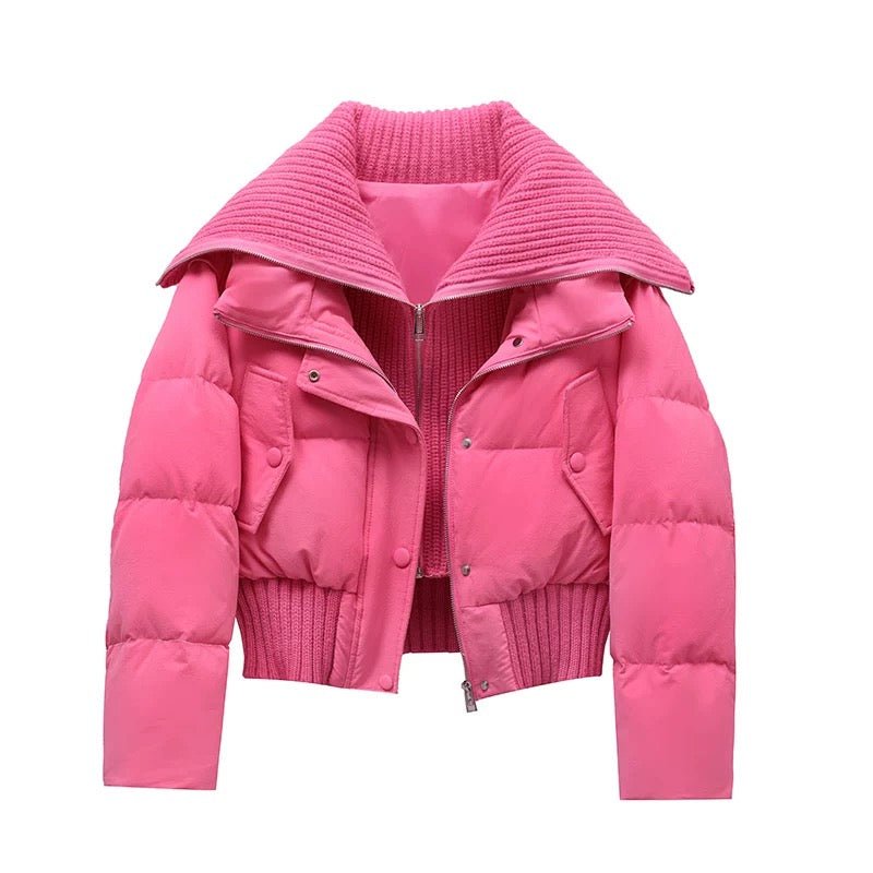 Women’s Quilted Puffer Jacket | Warm - Luxyecs