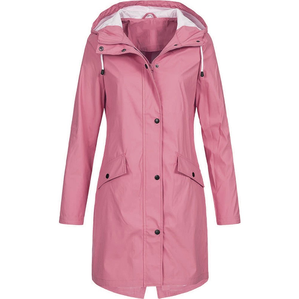 Women’s Rain Jacket | Waterproof Hooded Coat - Luxyecs