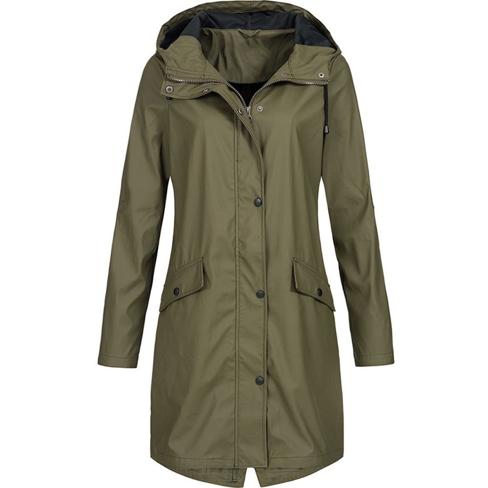 Women’s Rain Jacket | Waterproof Hooded Coat - Luxyecs