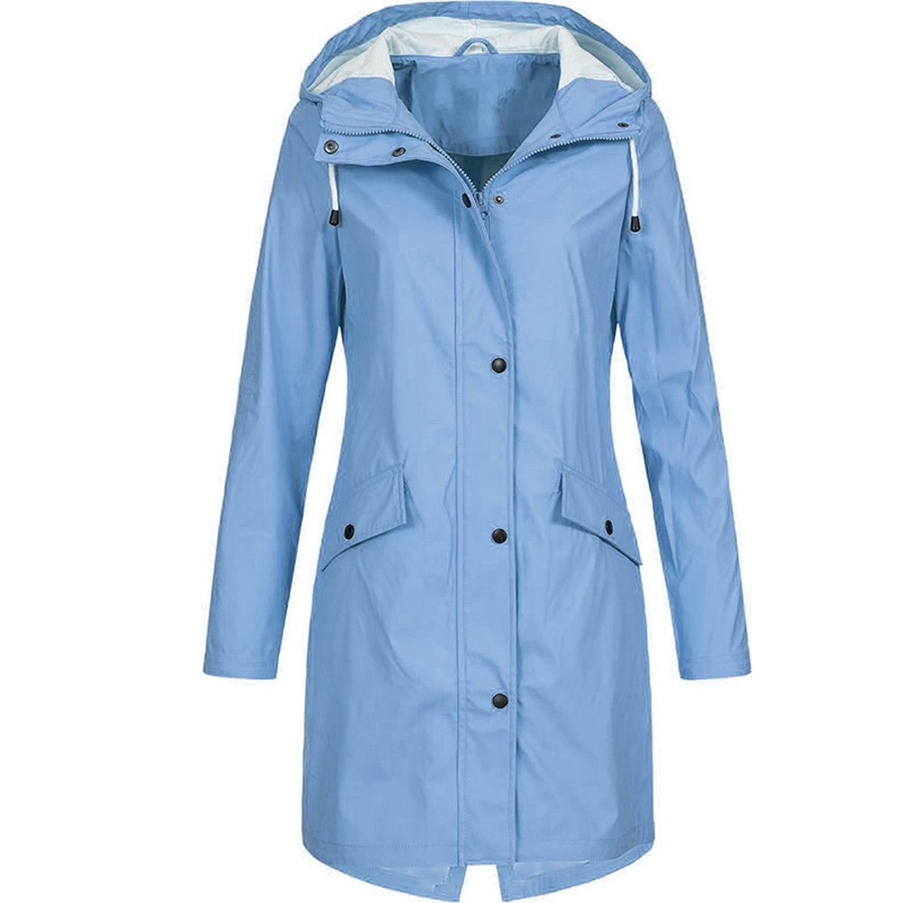 Women’s Rain Jacket | Waterproof Hooded Coat - Luxyecs
