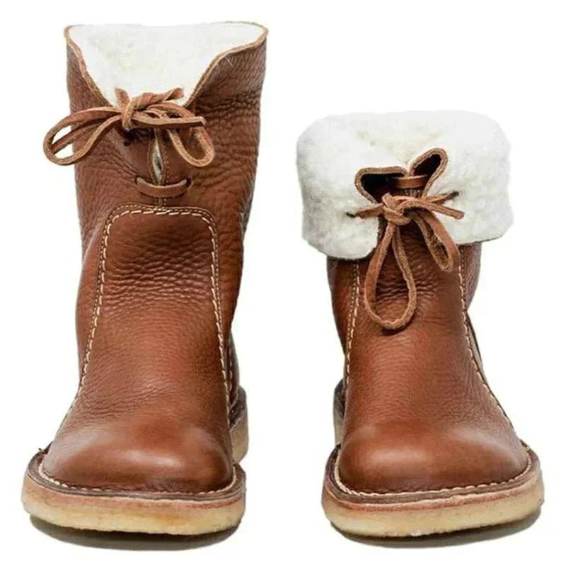 Women’s Winter Boots | Warm Mid Calf Snow Boots - Luxyecs