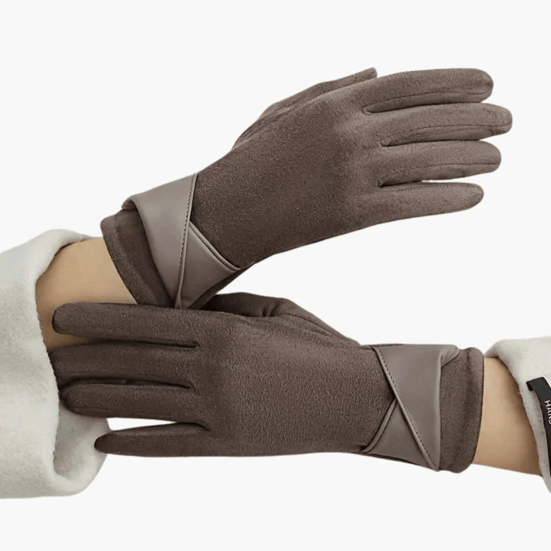 Women’s Winter Gloves with Fleece Lining and Adjustable Strap - Luxyecs