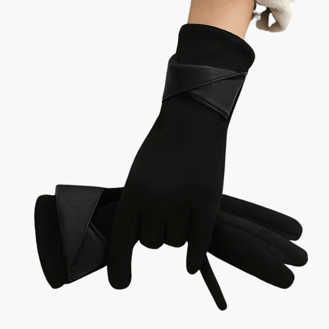 Women’s Winter Gloves with Fleece Lining and Adjustable Strap - Luxyecs