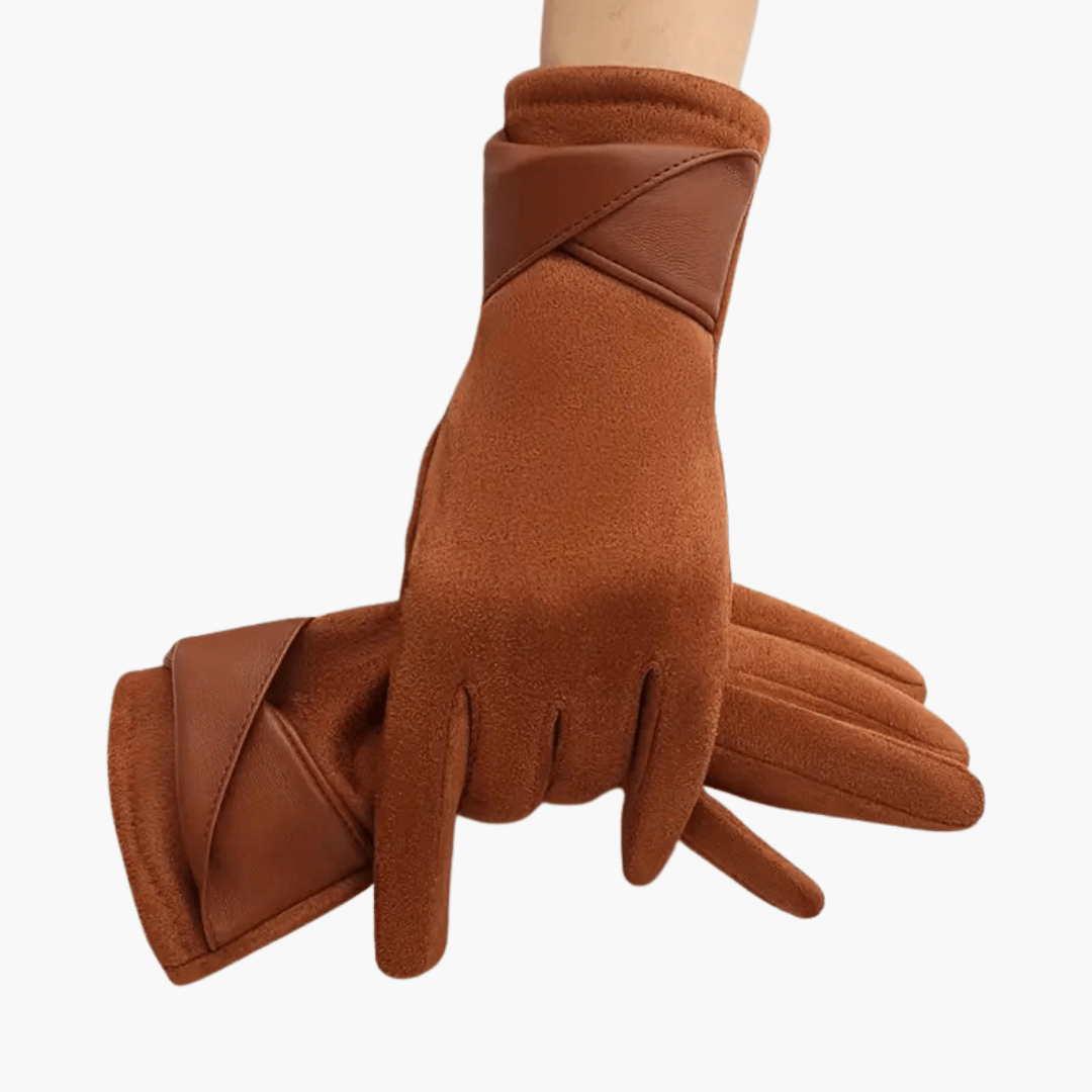 Women’s Winter Gloves with Fleece Lining and Adjustable Strap - Luxyecs