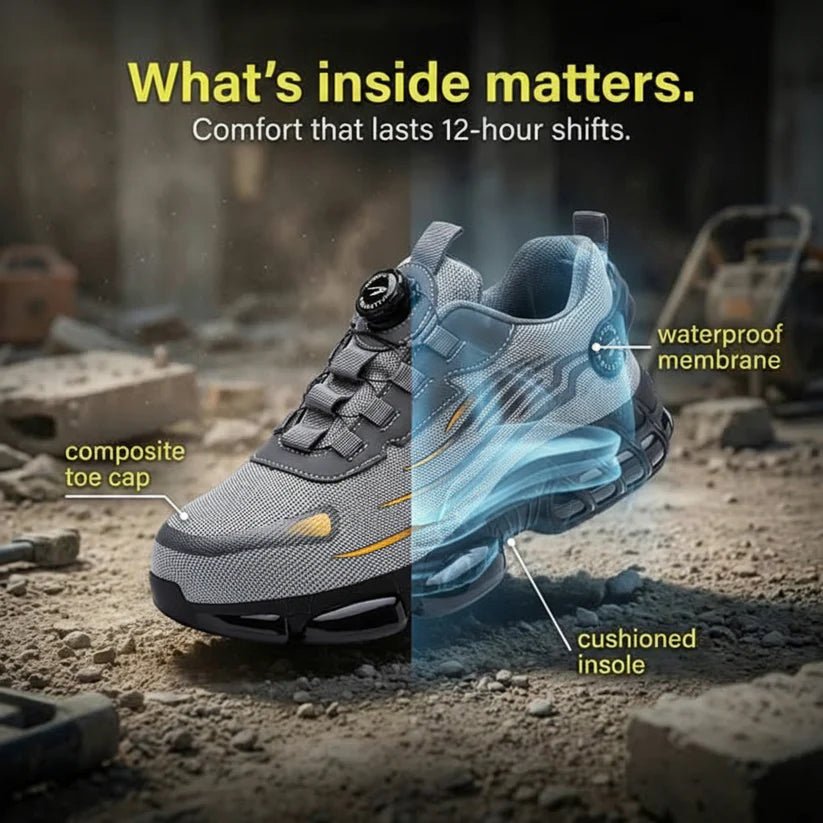 Work Safety Shoes | Protective Toe Work Sneakers - Luxyecs