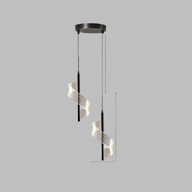 Spiral Hanging Lamp | Modern LED Pendant Light