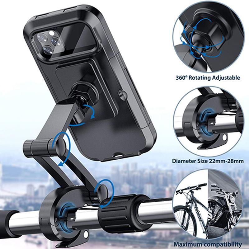 Waterproof Bike Phone Holder | Powerbank Handlebar Mount
